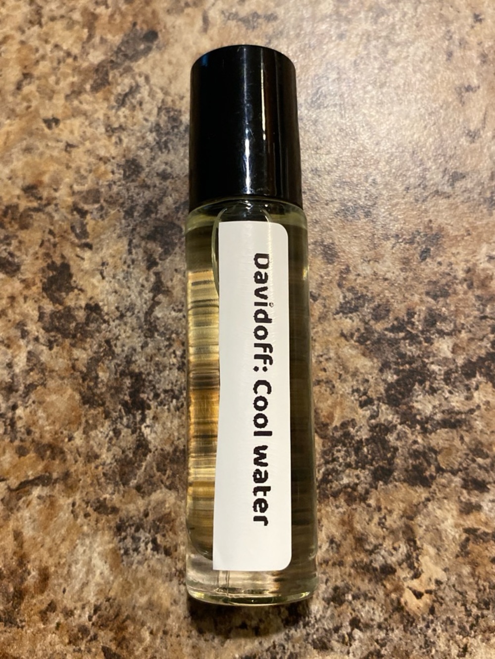 Davidoff Cool Water Rollerball Perfume Oil - Clear Glass with Black Cap